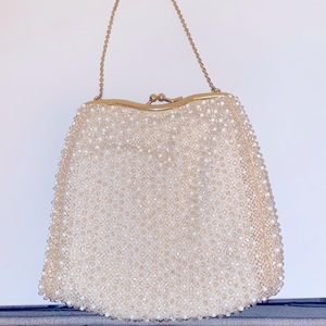 Antique pearl purse